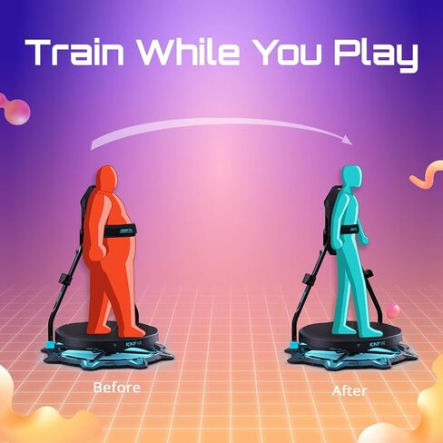 KAT Walk C2 VR Series | 360° Omnidirectional Walking Pad & Accessories for Immersive VR Gaming & Fitness | Compatible with SteamVR, Quest, Oculus | Plus E | US Size 14 in Kuwait