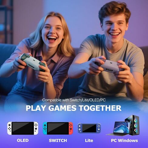 Wireless Switch Controller for Switch/Switch 2/Lite/OLED/PC Controller with Adapter, Purple Switch Controller with Hall Joysticks & Hall Triggers, Switch Pro Controller with Wake-up, 2 Back Programmable Buttons, Turbo Function in Kuwait