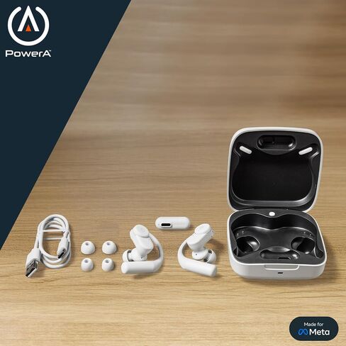 PowerA Wireless Earbuds for Meta Quest 3 / 3S, Officially Licensed, Low-Latency Wireless, Bluetooth Compatible, 12 mm Drivers, 3 EQ Modes, Up to 10 Hours of Battery Life*, Charging Case in Kuwait