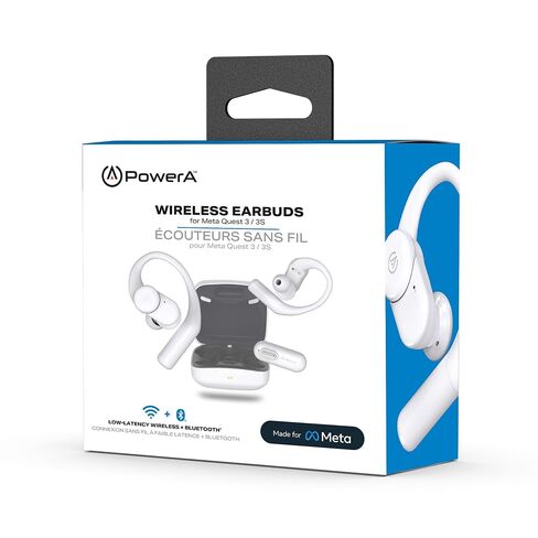 PowerA Wireless Earbuds for Meta Quest 3 / 3S, Officially Licensed, Low-Latency Wireless, Bluetooth Compatible, 12 mm Drivers, 3 EQ Modes, Up to 10 Hours of Battery Life*, Charging Case in Kuwait
