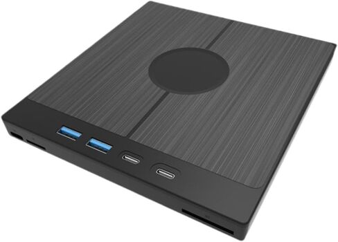 External DVD Drive USB C USB 3.0 CD DVD RW Burner Player Reader with TF and Type C Ports Plug and Play Metal PP Portable Design Suitable for in Kuwait
