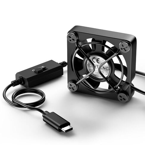 ELUTENG 80mm Double Sided Metal Gril USB C Fans USB-C Powered Fan for Xbox in Kuwait