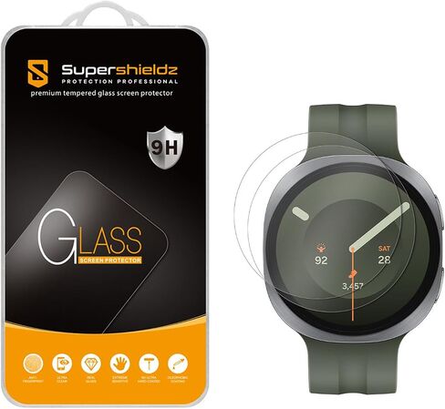 Supershieldz (2 Pack) Designed for Samsung Galaxy Watch 9/8 (44mm) Tempered Glass Screen Protector, Anti Scratch, Bubble Free in Kuwait