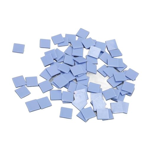 Generic 100PCS Thermal Conductive Silicone Pad Durable Heat Shock Absorption for DIY Gaskets Crafts Silicone Material in Kuwait