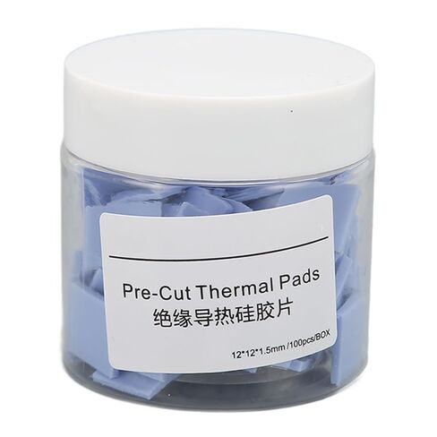 Generic 100PCS Thermal Conductive Silicone Pad Durable Heat Shock Absorption for DIY Gaskets Crafts Silicone Material in Kuwait