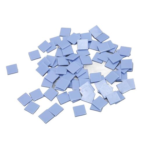 Generic 100PCS Thermal Conductive Silicone Pad Durable Heat Shock Absorption for DIY Gaskets Crafts Silicone Material in Kuwait