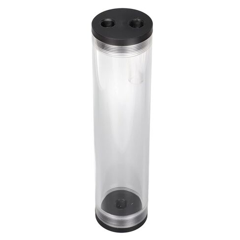 Water Cooling Reservoir 210mm/8.3in Length Acrylic Plastic Material 3 Holes G1/4in Thread Low Noise PC Cooling in Kuwait