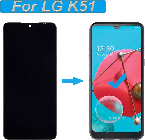 LCD Display Compatible with LG K51 6.5" inch LCD Touch Screen Display Assembly with Tools in Kuwait