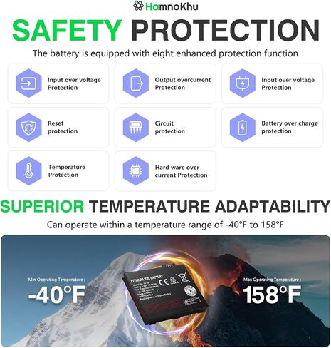 Battery for Netgear Nighthawk W-20 – 5240mAh High-Capacity Replacement for 5G WiFi 6 Mobile Hotspot Pro, Works with MR5100, MR5200, MR6150, MR6500, MR6550 (M5/M6/M6 Pro) in Kuwait