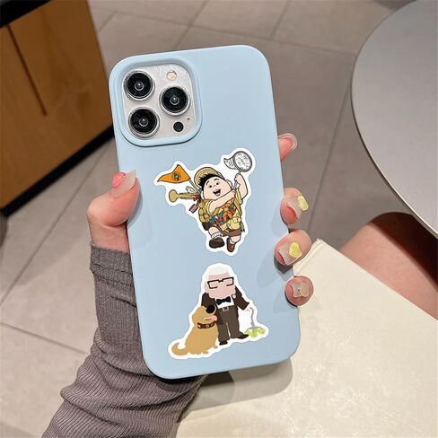 50Pcs Pixar UP Stickers Pack Waterproof Sticker Cartoon Film Decals for Water Bottle,Laptop,Phone,Skateboard,Scrapbooking,Bumper Gifts for Kids Teens Adults for Party Supply Favor (Pixar UP) in Kuwait
