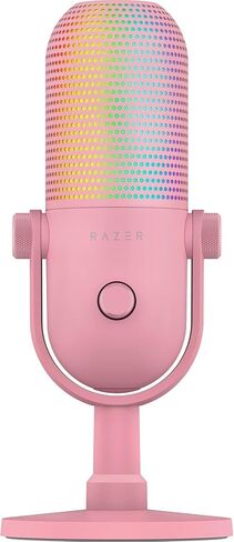 Razer Seiren V3 Chroma 32‐Bit DSP, USB-C Microphone for PC & Mac, Pink in Kuwait