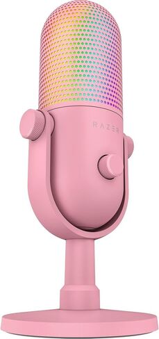 Razer Seiren V3 Chroma 32‐Bit DSP, USB-C Microphone for PC & Mac, Pink in Kuwait