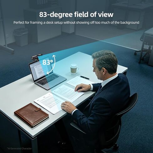 4K Webcam with Windows Hello, Facial Recognition, Log-on with Windows hello in Kuwait