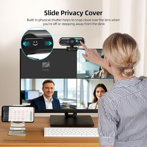 4K Webcam with Windows Hello, Facial Recognition, Log-on with Windows hello in Kuwait