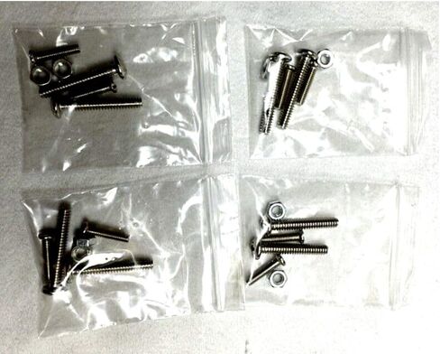 (4) Four Single Gang Blank Wall Plate for One XLR Male or Female Panel Mount D Type Black Steel in Kuwait