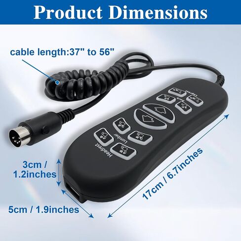 10 Button 5 Pin Lift Chair Recliner Remote Control HDW310-KBA HSW310-B-KBA in Kuwait