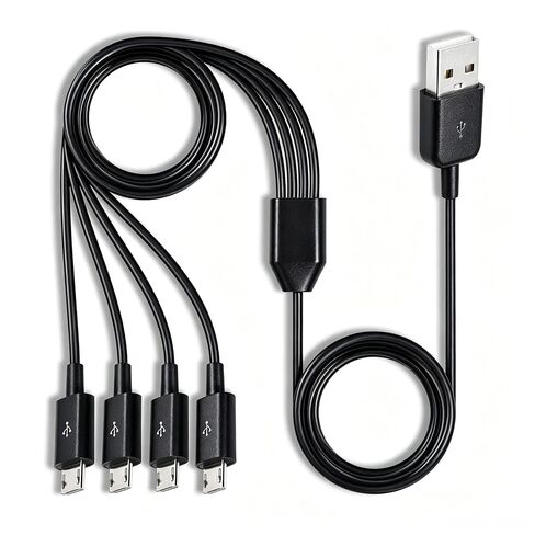 Micro USB Multi Charger USB to Micro-USB 1 to 4 Splitter Cable 1.64ft in Kuwait