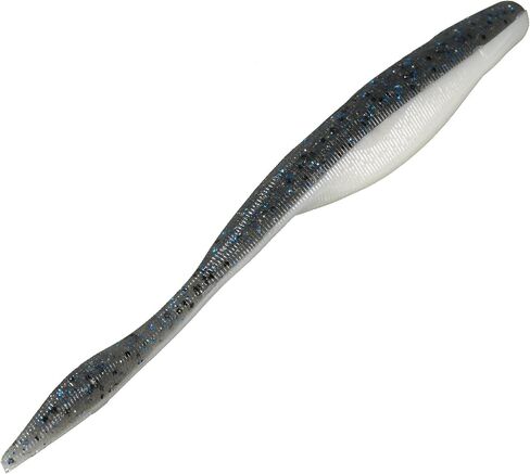 Strike King KVD Perfect Plastics Caffeine Shad Fishing Lure, Soft Plastic Jerkbait, Unique Air-Filled Bubble Tail, Heavy Salt, Coffee Scent in Kuwait