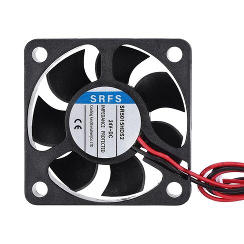 MECCANIXITY 5015 Fan 50mm x 15mm 2 Inch 12V Small Plastic Cooling Fan 2 Pin for Computer PC Case CPU Heatsink 3D Printer Desktop Cooling Router Server(1 PCS) in Kuwait