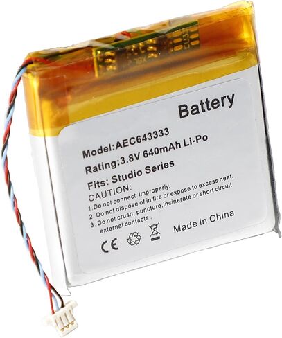 Battery 640mAh 3.8V Fit for Beats Studio 2.0 3.0 Solo pro AEC643333 in Kuwait