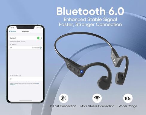 Bone Conduction Headphones, Bluetooth 6.0 Open Ear Running Headphones in Kuwait
