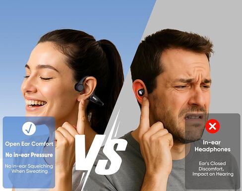 Bone Conduction Headphones, Bluetooth 6.0 Open Ear Running Headphones in Kuwait