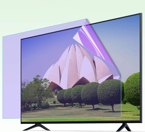 TV Blue Light Screen Protector - Reduce Eye Fatigue Eye Protection Blue Light Protector Filter for LCD LED OLED QLED 4K HDTV (Color : HD Version Size : 55 inch 1221x703mm) (Hd Version 65 inch in Kuwait