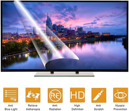 Anti-Glare Screen Protector - Prevent Reflection of Windows Easy to Assemble Blue Light Filter Relieve Eye Fatigue for All Brand TV Size (Colour: HD Version Size: 42 Inch 917516 mm) (Matte Version 40 in Kuwait