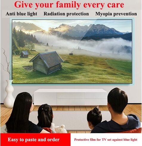 Anti Glare Screen Protector Prevent Myopia Suitable for LCD LED 4K OLED QLED and Curved Screen Easy to Paste (Color : HD Version Size : 50 inch 1095616mm) (Matte Version 49 inch 1075 * 604mm) in Kuwait