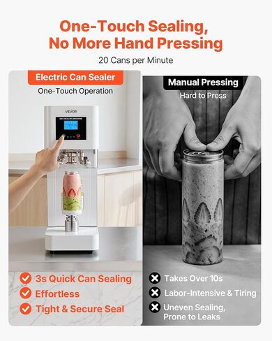 VEVOR Can Sealer Machine, Automatic Commercial Soda Can Sealing Machine in Kuwait