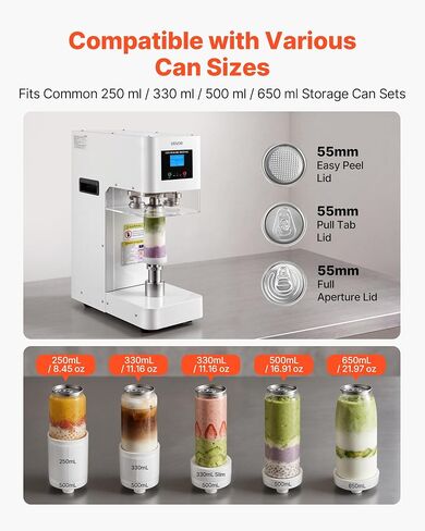 VEVOR Can Sealer Machine, Automatic Commercial Soda Can Sealing Machine in Kuwait