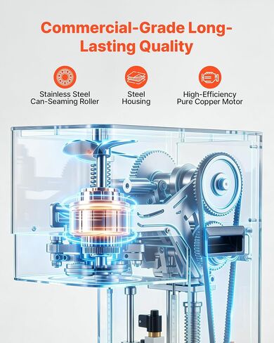 VEVOR Can Sealer Machine, Automatic Commercial Soda Can Sealing Machine in Kuwait