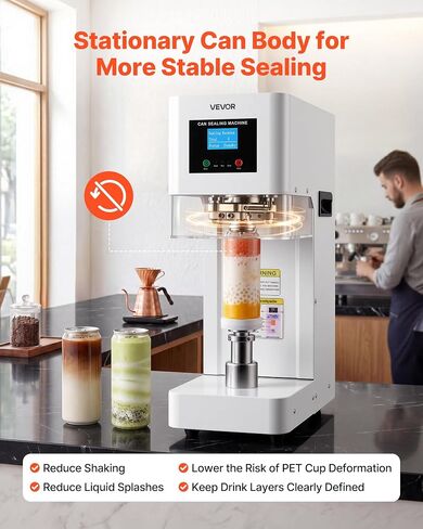 VEVOR Can Sealer Machine, Automatic Commercial Soda Can Sealing Machine in Kuwait