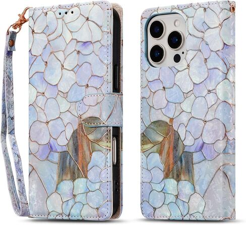 QLTYPRI for iPhone 13/14 Wallet Case with Card Holder, RFID-Blocking in Kuwait