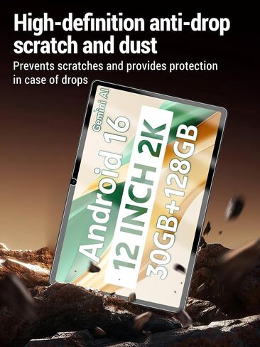 Screen Protector for SVITOO P12 (12 Inch) Android 16 Tablet, 9h Tempered Glass, Drop-Proof, Scratch-Proof, Bubble-Free, 2 Pack. in Kuwait