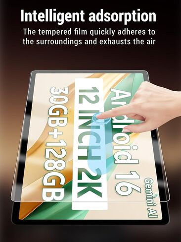 Screen Protector for SVITOO P12 (12 Inch) Android 16 Tablet, 9h Tempered Glass, Drop-Proof, Scratch-Proof, Bubble-Free, 2 Pack. in Kuwait