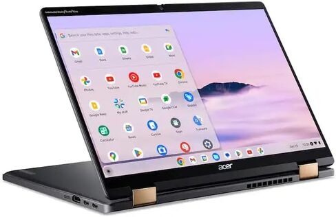 acer Chromebook Plus Spin 714 Laptop with Google AI, 14" WUXGA Touchscreen, Intel Core Ultra 5 115U, 8GB LPDDR5 RAM, 512GB SSD, Backlit Keyboard, Thunderbolt 4, Chrome OS in Kuwait