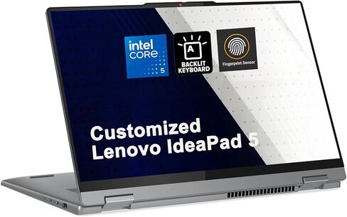 iCarp Customized Laptop Made with Lenovo IdeaPad Flex 5 2-in-1 Laptop 16" WUXGA IPS Touchscreen Intel 10-core Core 5 120U 16GB RAM 512GB/1TB/2TB/4TB SSD Backlit Fingerprint Type-c FHD Camera Win11 in Kuwait