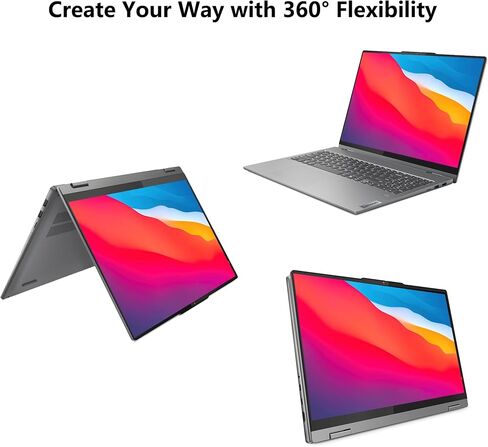 iCarp Customized Laptop Made with Lenovo IdeaPad Flex 5 2-in-1 Laptop 16" WUXGA IPS Touchscreen Intel 10-core Core 5 120U 16GB RAM 512GB/1TB/2TB/4TB SSD Backlit Fingerprint Type-c FHD Camera Win11 in Kuwait