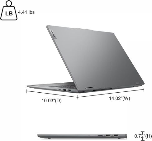 iCarp Customized Laptop Made with Lenovo IdeaPad Flex 5 2-in-1 Laptop 16" WUXGA IPS Touchscreen Intel 10-core Core 5 120U 16GB RAM 512GB/1TB/2TB/4TB SSD Backlit Fingerprint Type-c FHD Camera Win11 in Kuwait