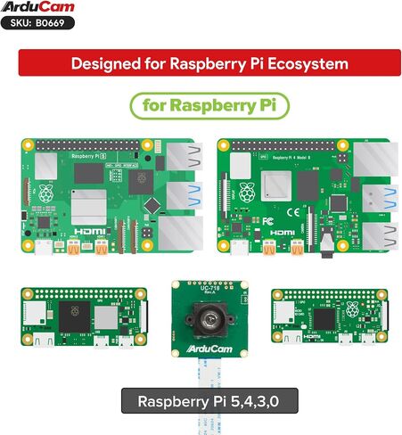 Arducam 5MP OG05B10 Global Shutter Raspberry Pi Camera Module in Kuwait
