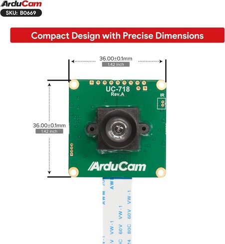 Arducam 5MP OG05B10 Global Shutter Raspberry Pi Camera Module in Kuwait