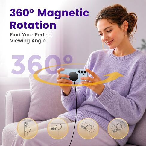 Wireless Charger for Samsung & Android, 15W Magnetic Fast Charging Pad in Kuwait