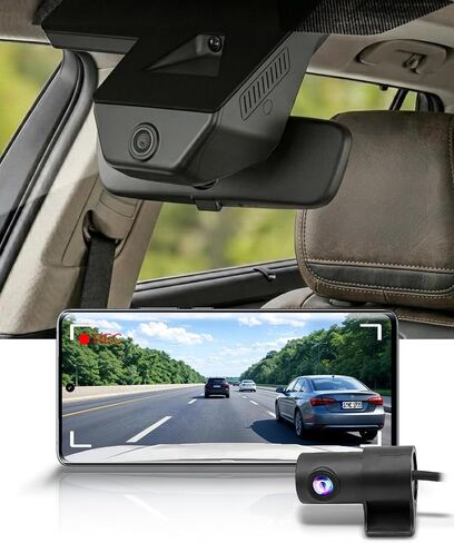 Fitcamx 4K Dash Cam Suitable for Ford Bronco 2025-2026 & Bronco Rapor, HD2-D8300 (NOT for Bronco Sport), OEM Factory Look, 2160P UHD Video, WiFi & APP, Loop Recording, G-Sensor, Plug & Play, 64GB Card in Kuwait