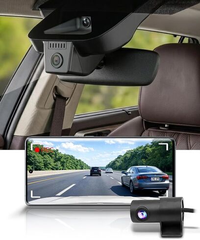 Fitcamx Front 4K+Rear 1080P Dash Cam Adapts for Lexus TX 350 2024-2026 & TX 500h Hybrid, Integrated OEM Look, 2 Way HD Video, WiFi & APP, Loop Recording, Gravity Sensor, Easy to Use, 128GB Card in Kuwait