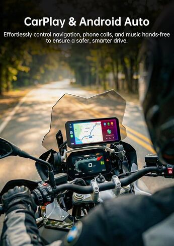 YESOK MT7 7" Motorcycle Dash Cam Front and Rear, 1080P Motorcycle Camera in Kuwait