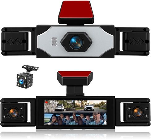 4 Channel 360° Dash Cam Front and Rear Inside Left Right in Kuwait