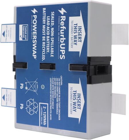 Replacement Battery Cartridge for APC Back-UPS BN1080G 1080VA, RBC123 Compatible, Plug and Play Ready in Kuwait