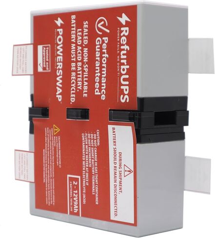 Replacement Battery Cartridge for APC Back-UPS BN1080G 1080VA, RBC123 Compatible, Plug and Play Ready in Kuwait