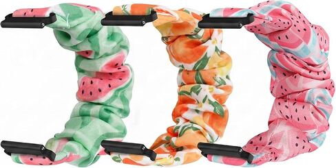 3pack Elastic Scrunchie Band Compatible with Gizmo Watch 3 2 1, Compatible with Gabb Watch 3e 3 2 1, Compatible with SyncUP Kids Watch, Strechy Loop Replacement Strap for Childrens in Saudi Arabia